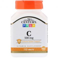 21st Century, Vit C, 500 мг, 110 таб.