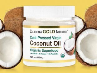 California Gold Nutrition, Органическое нерафинированное кокосовое масло 473 мл.