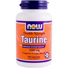 NOW, TAURINE 1000 мг. 100 таб.