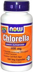 NOW, Chlorella 400 мг. 100 капс.