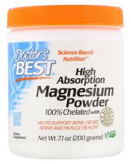 Doctor's Best, 100% Magnesium Chelated Powder 200 г.