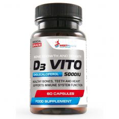 WestPharm, D3 VITO 5000 IU, 60 капс.