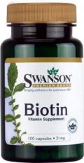 SWANSON, Biotin 5000 mcg, 100 капс.