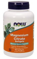 NOW, MAGNESIUM CITRATE 134 мг. 90 гел. капс.