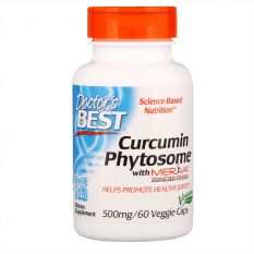 Doctor's Best, Curcumin Phytosome, с Meriva, 500 мг, 60 капс.