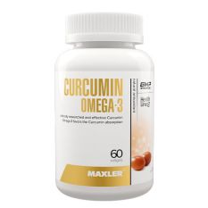 MAXLER, Curcumin Omega-3 , 60 гел. капс.