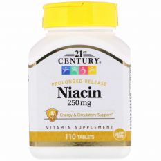 21st Century Niacin 250 мг, 110 таб.