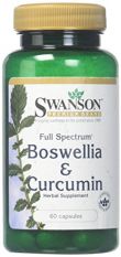 Swanson, Boswellia & Curcumin 60 капс.