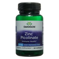 Zinc picolinate 22. Цинк 22 мг. Пиколинат цинка. Железо Swanson. Swanson Бузина цинк витамин с.