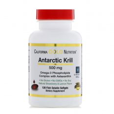 California Gold Nutrition, масло антарктического криля RIMFROST с астаксантином, 120 гел. капс.