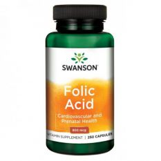 Swanson, Folic Acid 800 mcg, 250 капс.