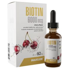 Maxler, Biotin 6000 mcg, 60 мл.