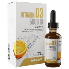 Maxler, Vitamin D3 5000 IU, 60 мл.