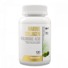 Maxler, Marine Collagen+ Hyaluronic Acid, 120 гел. капс.