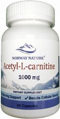 Norway Nature, Acetyl-L-carnitine, 60 капс.