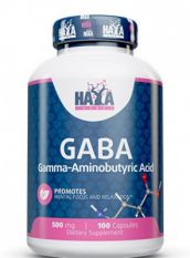 Haya Labs, Gaba 500 мг, 100 капс.