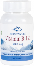 Norway Nature, Vitamin B-12 1000 mcg, 60 таб.