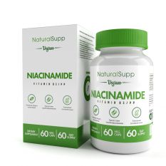 NaturalSupp, Niacinamide B3, 60 капс.