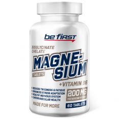 Be First, Magnesium bisglycinate chelate + B6 60 таб.