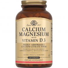 Solgar, Calcium+Magnesium+D3, 120 таб.