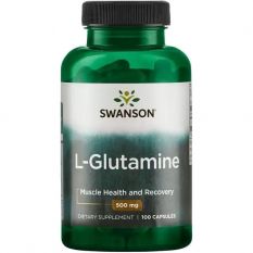 Swanson, L-Glutamine 500 мг, 100 капс.