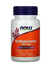 NOW, Nattokinase 100 мг. 60 капс.