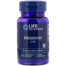 Life Extension, Melatonin 3 мг, 60 капс.