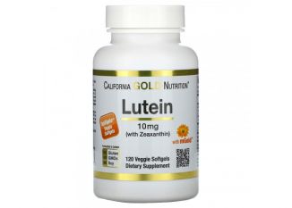 California Gold Nutrition, Lutein 10 мг, 120 гел. капс.