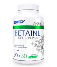 SFD, Betaine HCL+ pepsin, 120 таб.