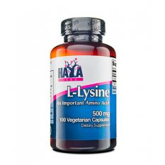 Haya Labs, L-Lysine 500 мг, 100 капс.