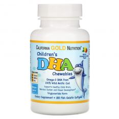 California Gold Nutrition, Childrens DHA, 180 гель. капс.