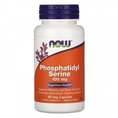 NOW, Phosphatidyl Serine 100 мг, 60 капс.