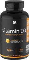 Sports Research, Vitamin D3 5000 МЕ, 360 гель. капс.