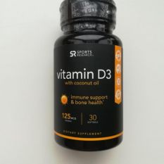 Sports Research, Vitamin D3 5000 МЕ, 60 гель. капс.