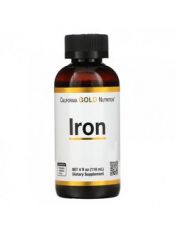 California Gold Nutrition, Iron, 118 мл.