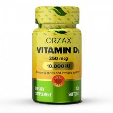 ORZAX, Vitamin D3 250 mg(10000IU), 120 гел. капс.