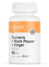 Ostrovit, Turmeric + Black Pepper + Ginger, 100 таб.