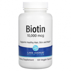 Lake Avenue Nutrition, Biotin 10000 mcg, 120 капс.