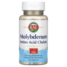 Kal, Molybdenum Amino Acid Chelate 250 mcg. 100 таб.