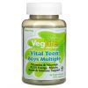 VegLife, Vital Teen, витаминный комплекс для мальчиков, 60 капс.