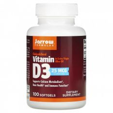 Jarrow, Vitamin D 1000 IU, 100 гел. капс.