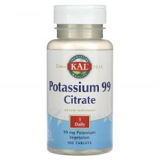 KAL. Potassium Citrate 99 мг. 100 таб.