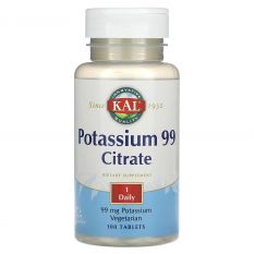 KAL. Potassium Citrate 99 мг. 100 таб.